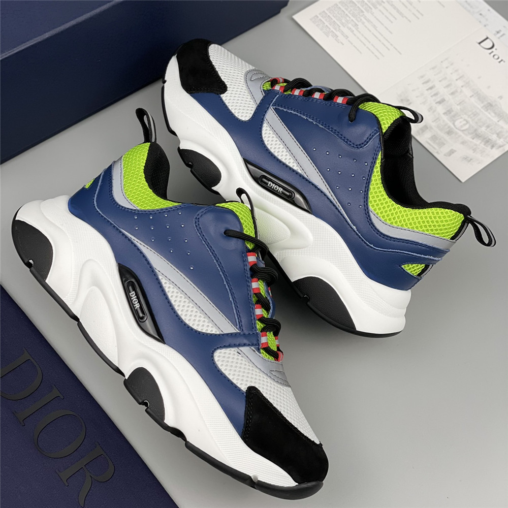 Dior B22 Low-top Sneaker In Blue&Green - DopestKickz