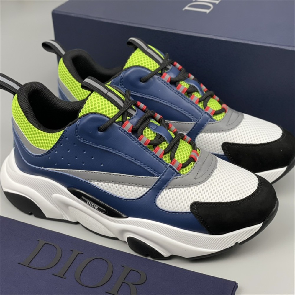 Dior B22 Low-top Sneaker In Blue&Green - DopestKickz