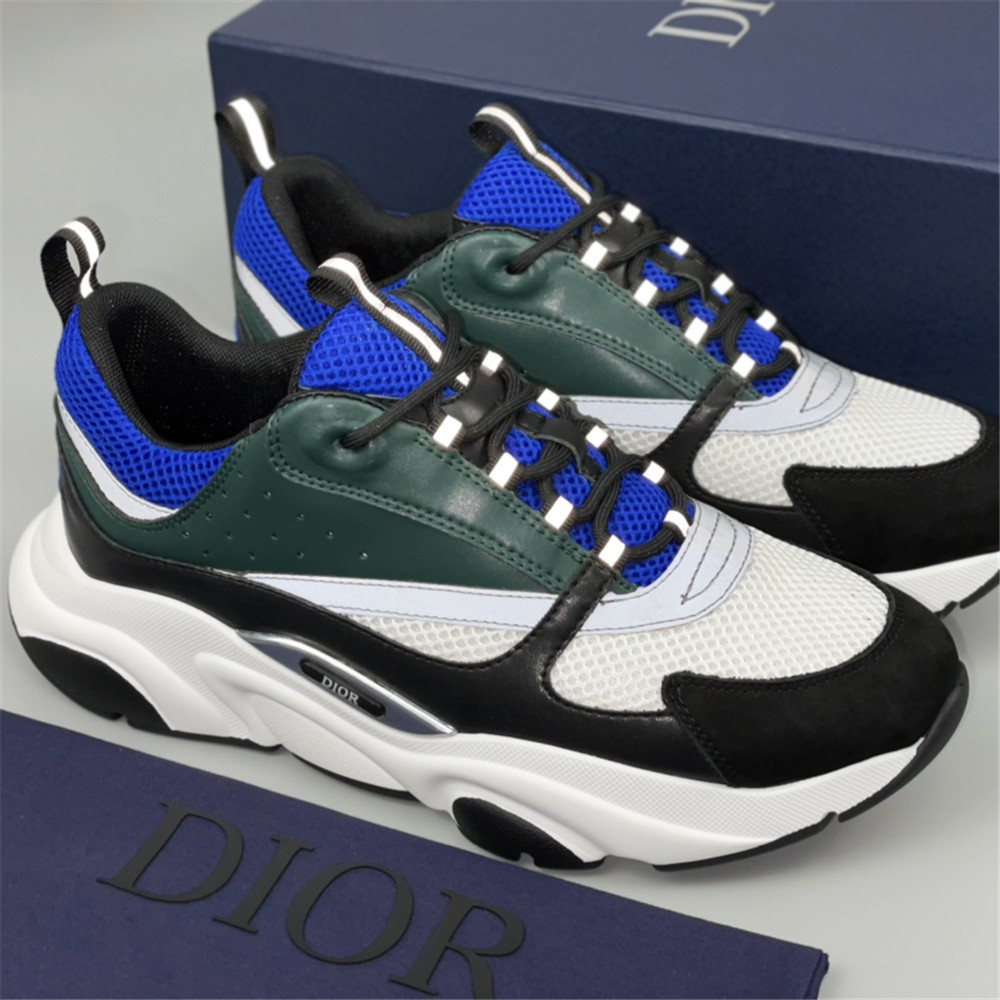 Dior B22 Low-top Sneaker In Green&Blue - DopestKickz