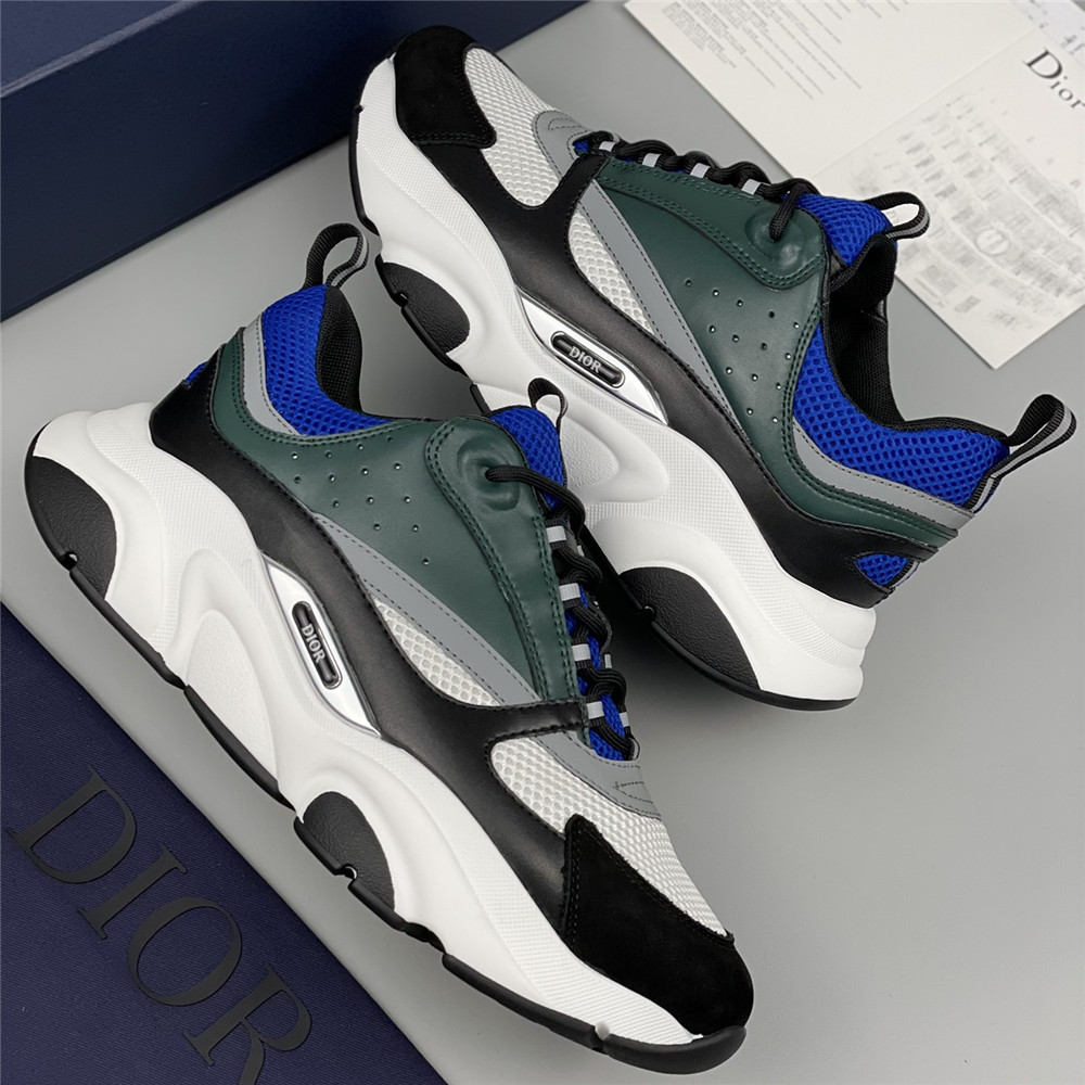Dior B22 Low-top Sneaker In Green&Blue - DopestKickz