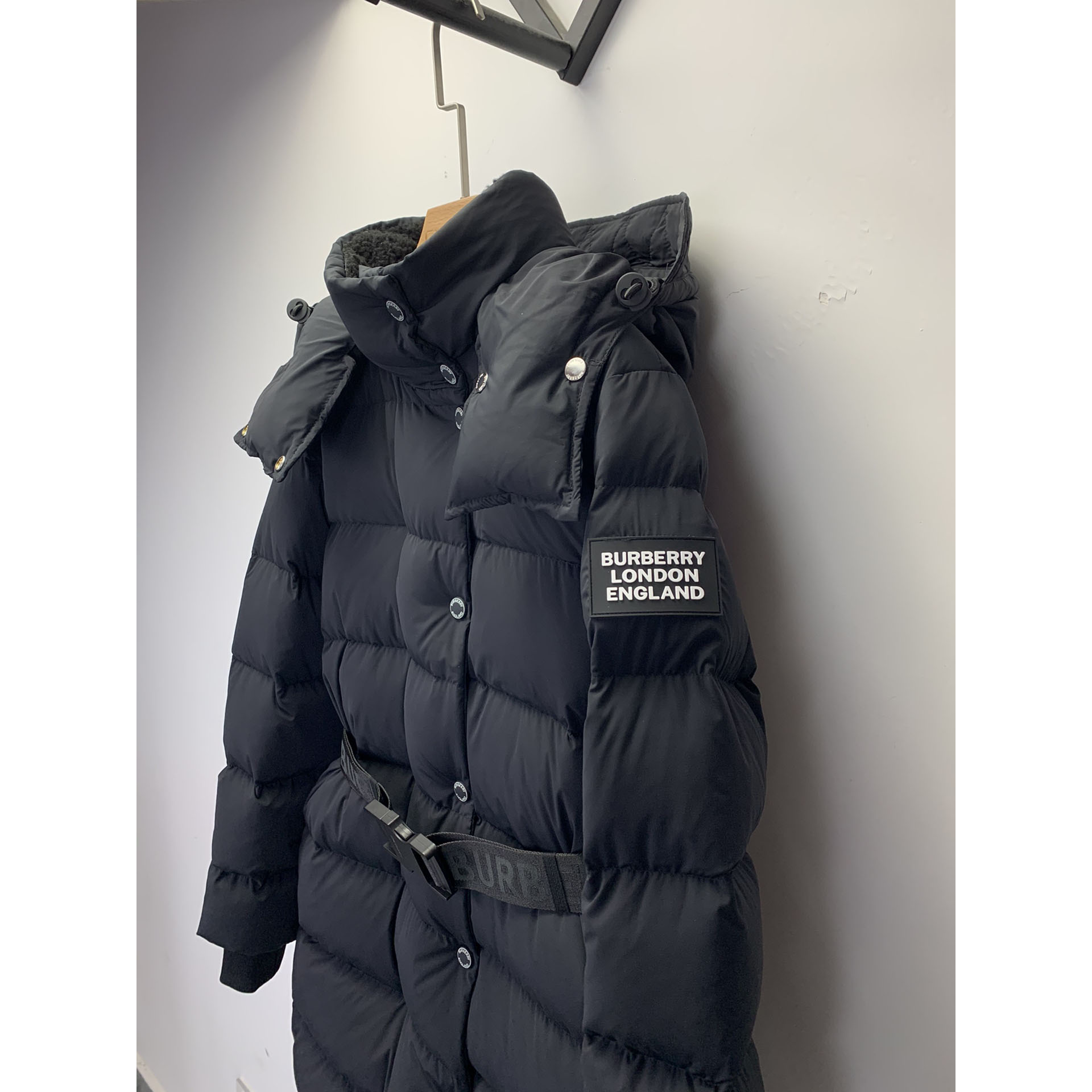 Burberry Belted Long Down Jacket - DopestKickz