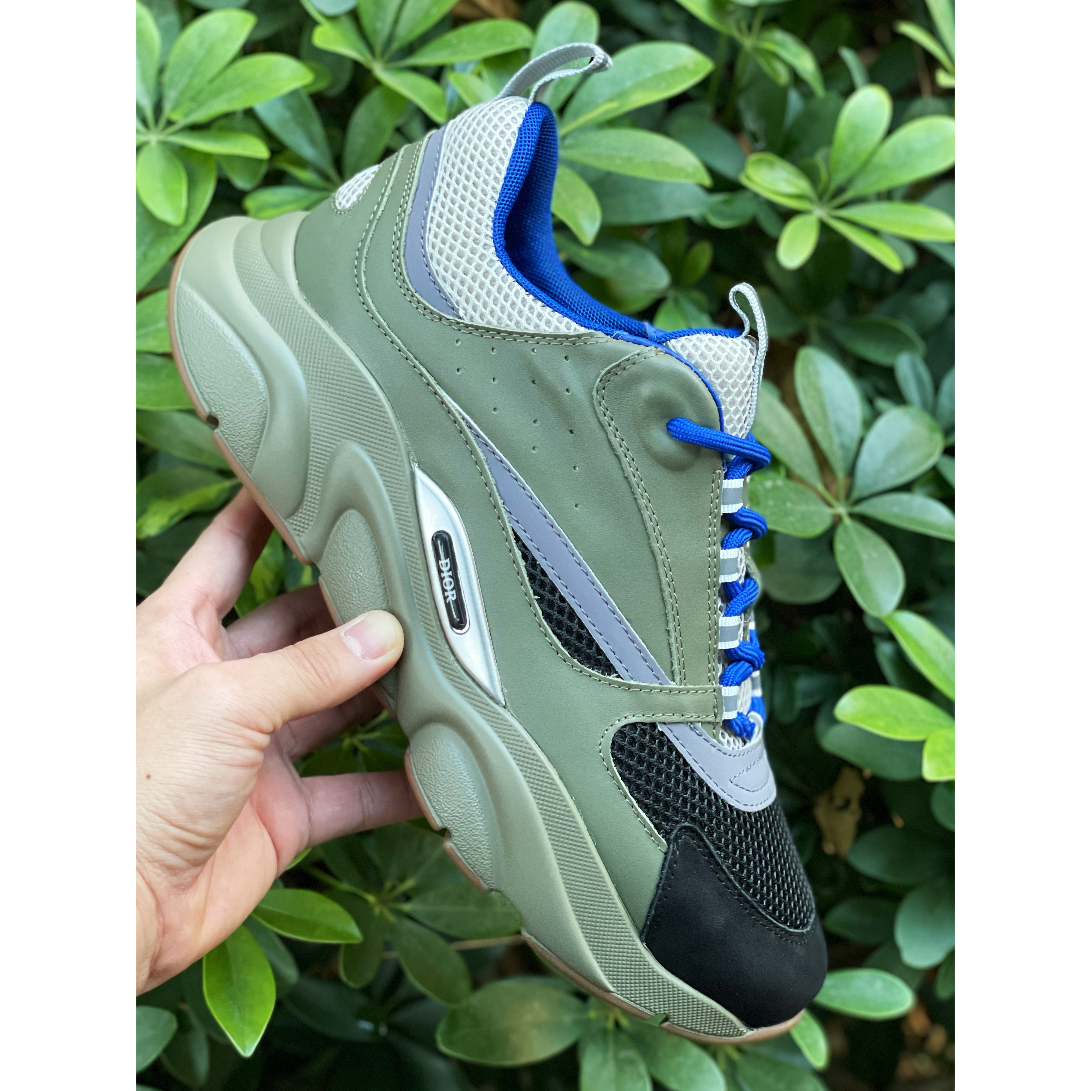 Dior B22 Low-top Sneaker In Green&Blue - DopestKickz