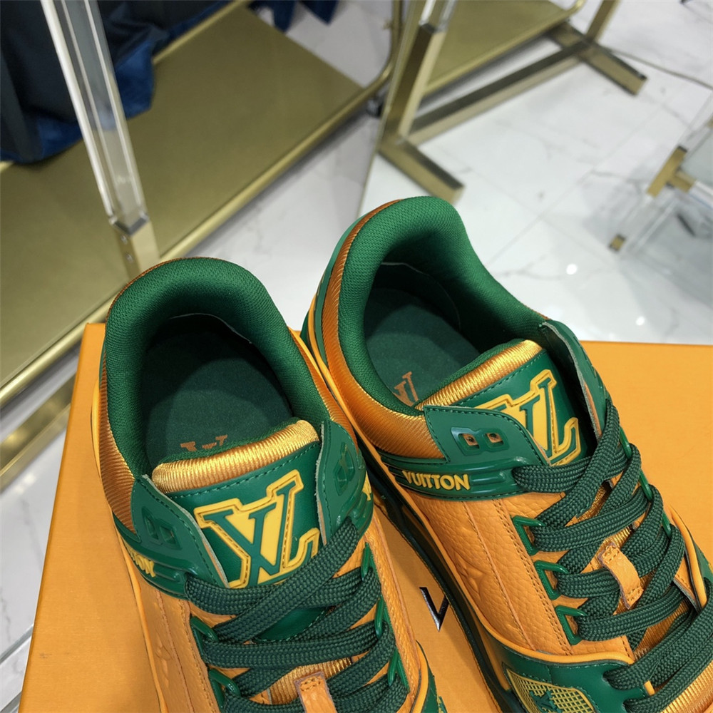 Louis Vuitton Trainer Sneaker In Blue&White - DopestKickz