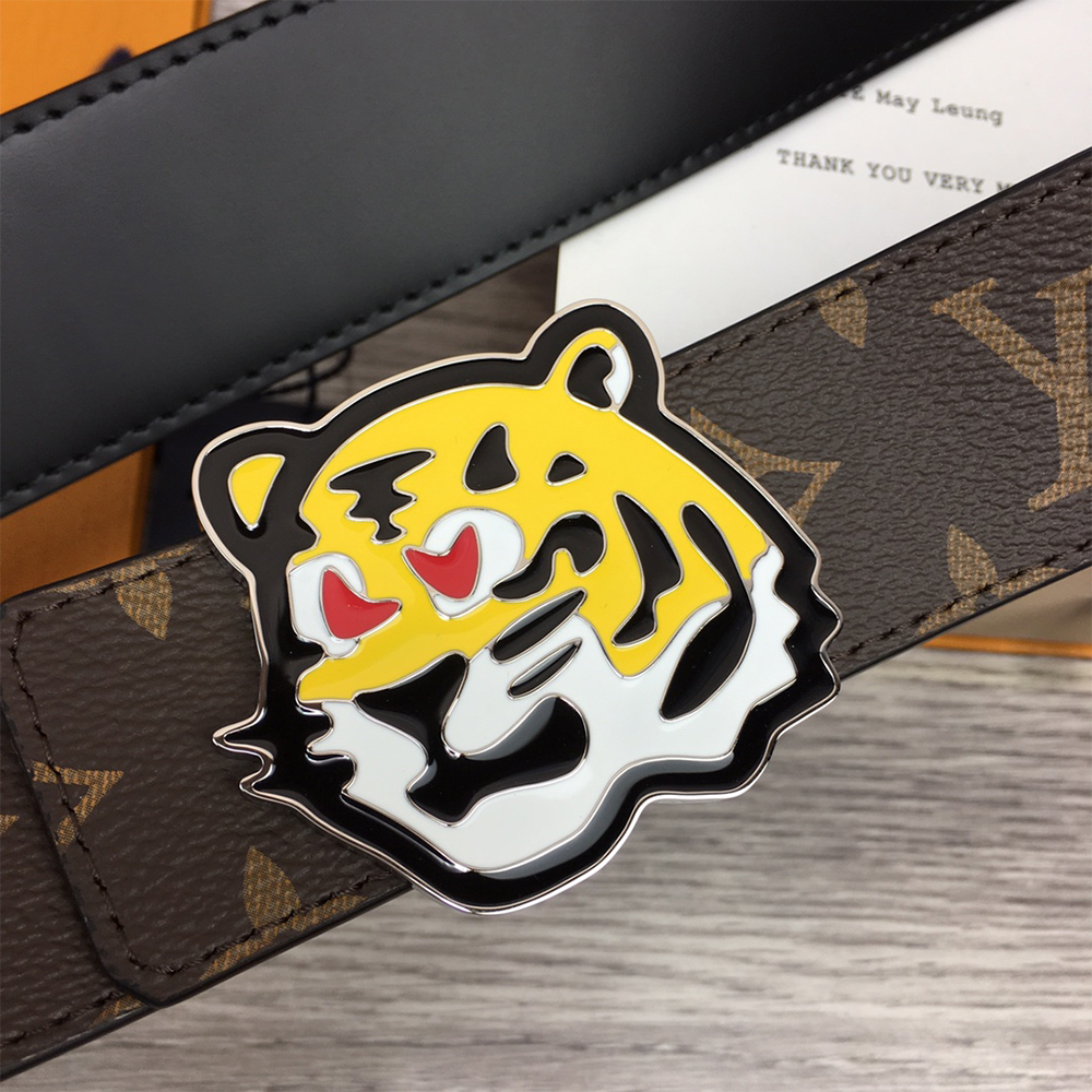 Louis Vuitton Tiger 40MM Belt Brown - DopestKickz