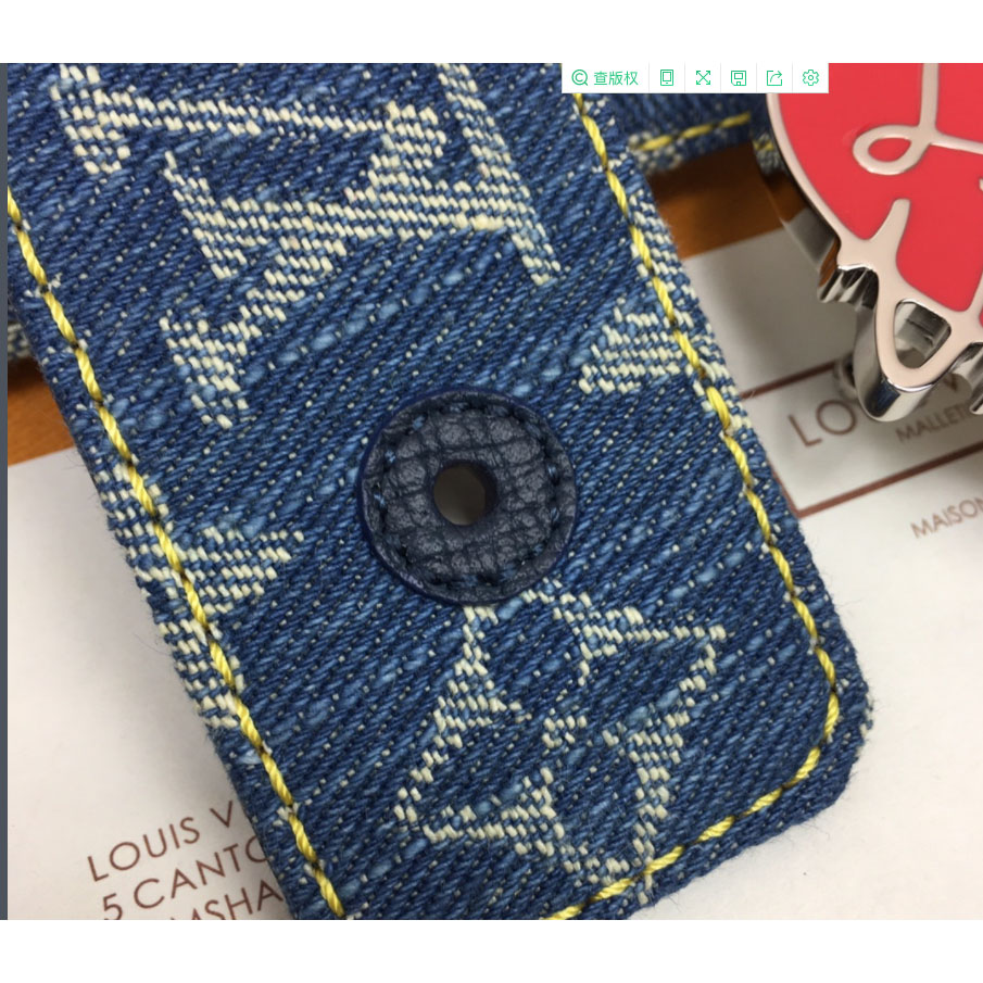 Louis Vuitton Denim 40MM Reversible Belt In Blue - DopestKickz