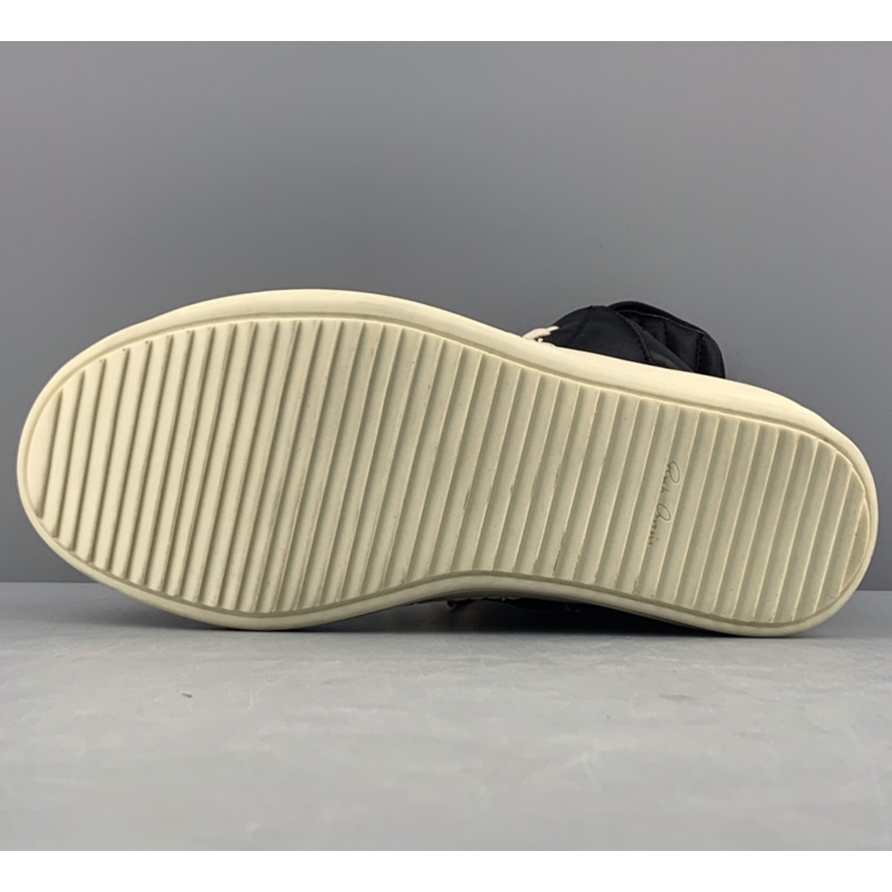 Rick Owens Geobasket High-Top Sneakers Black - DopestKickz