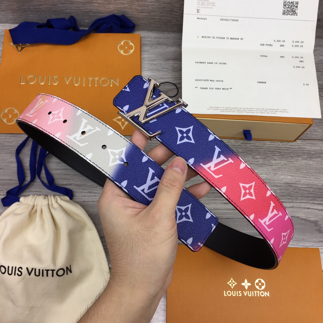 Louis Vuitton Shape 40MM Reversible Belt - DopestKickz