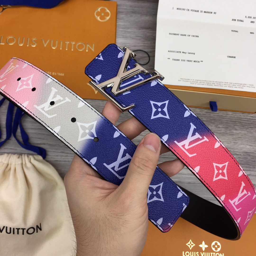 Louis Vuitton Shape 40MM Reversible Belt - DopestKickz