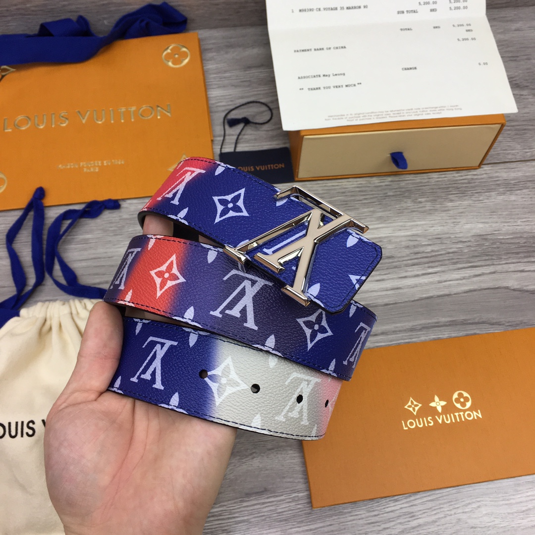 Louis Vuitton Shape 40MM Reversible Belt - DopestKickz