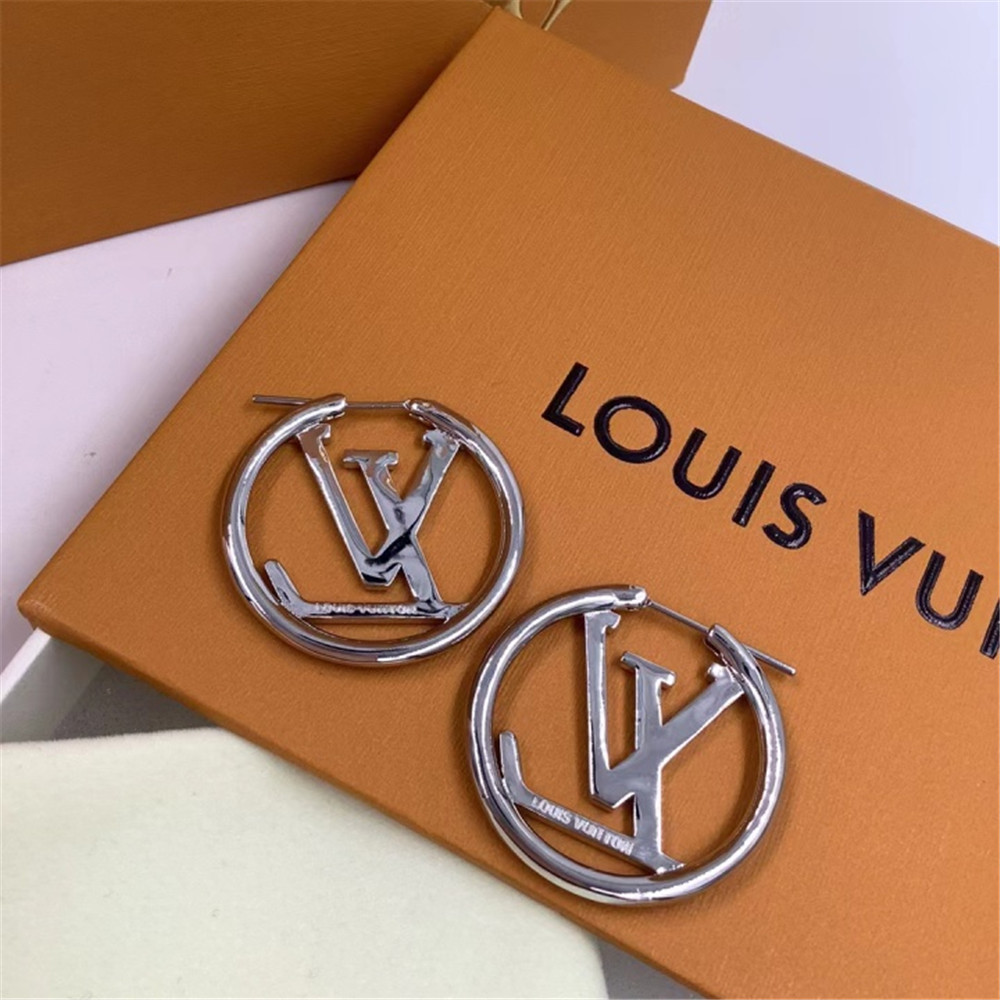 Louis Vuitton Logo Earrings - DopestKickz