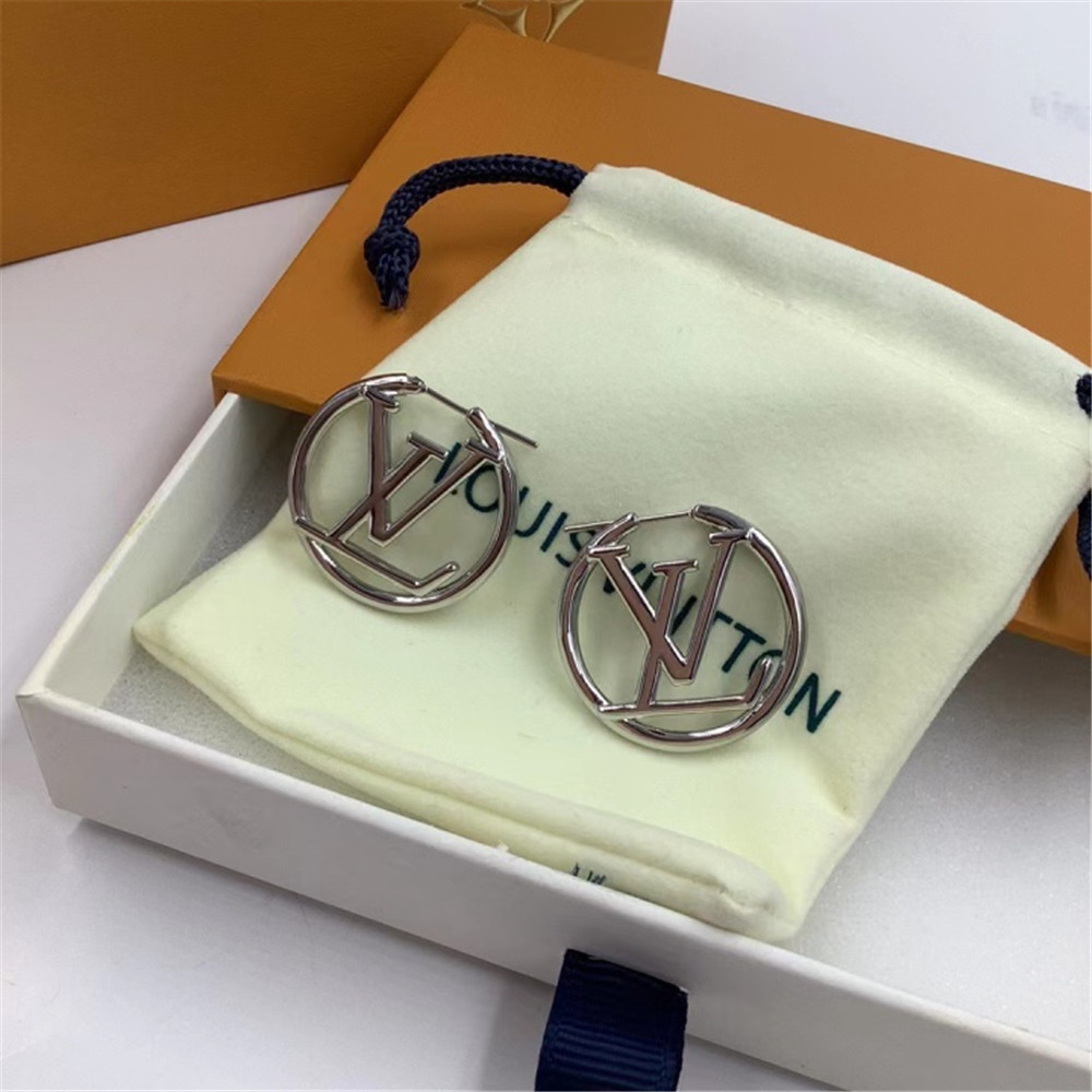 Louis Vuitton Logo Earrings - DopestKickz