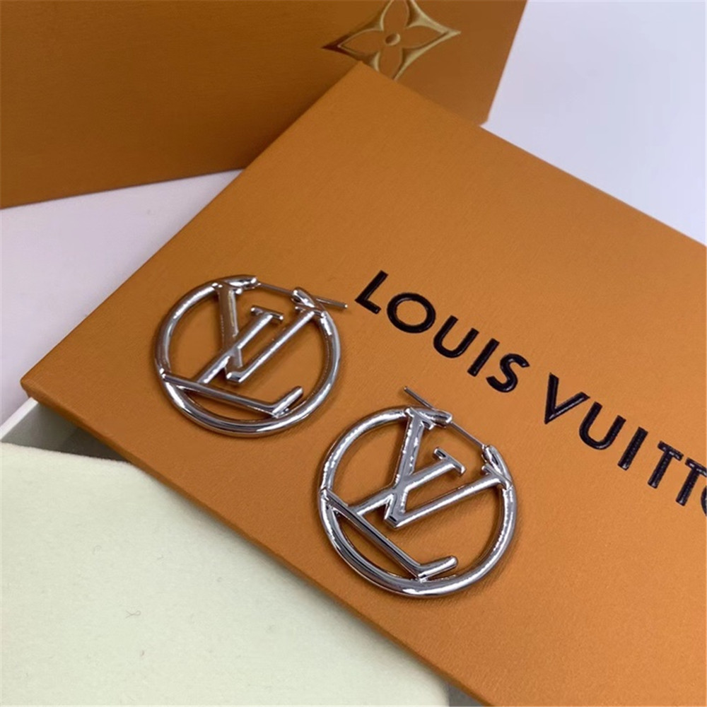 Louis Vuitton Logo Earrings - DopestKickz