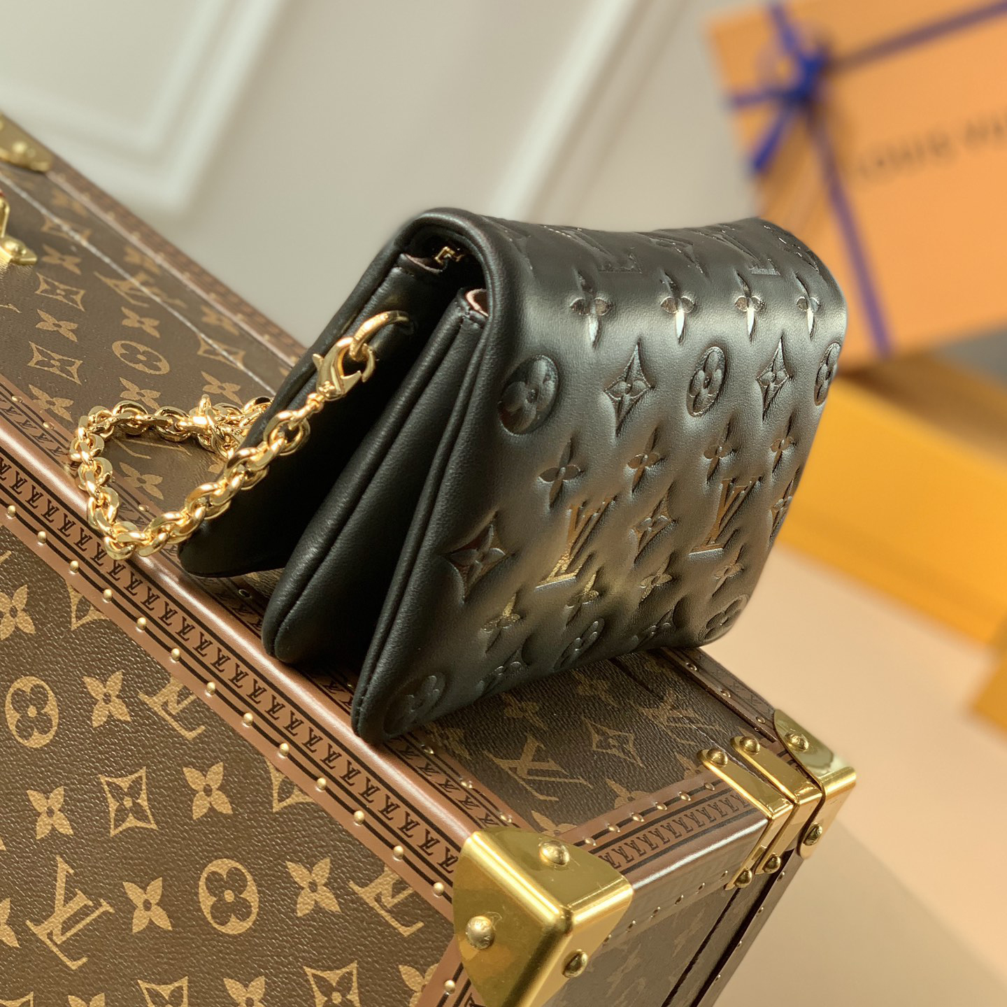 Louis Vuitton Pochette Coussin Black(20-14-8CM) - DopestKickz