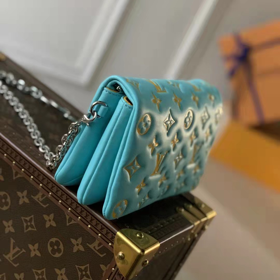 Louis Vuitton Pochette Coussin Mint/Yellow (20-14-8CM) - DopestKickz