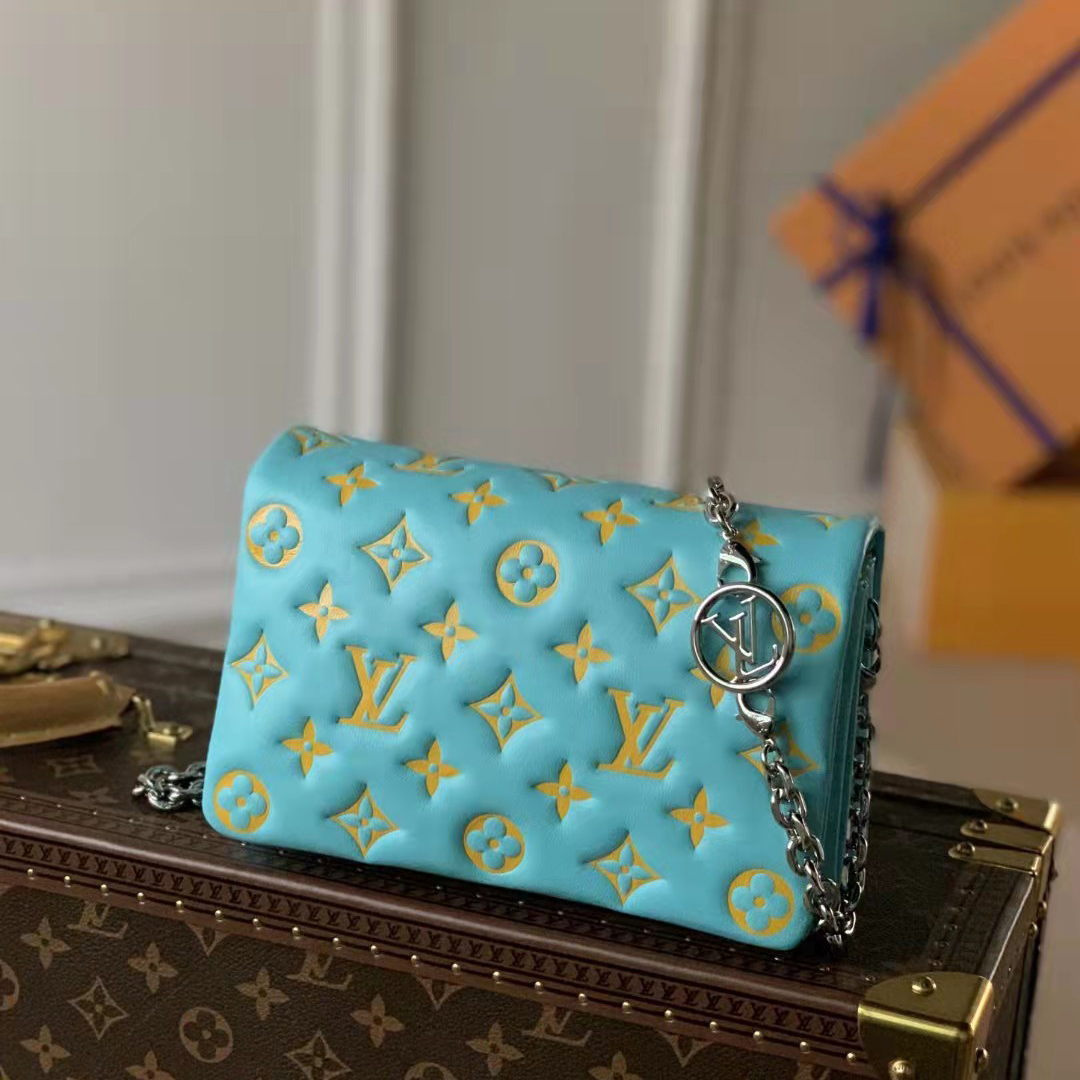 Louis Vuitton Pochette Coussin Mint/Yellow (20-14-8CM) - DopestKickz