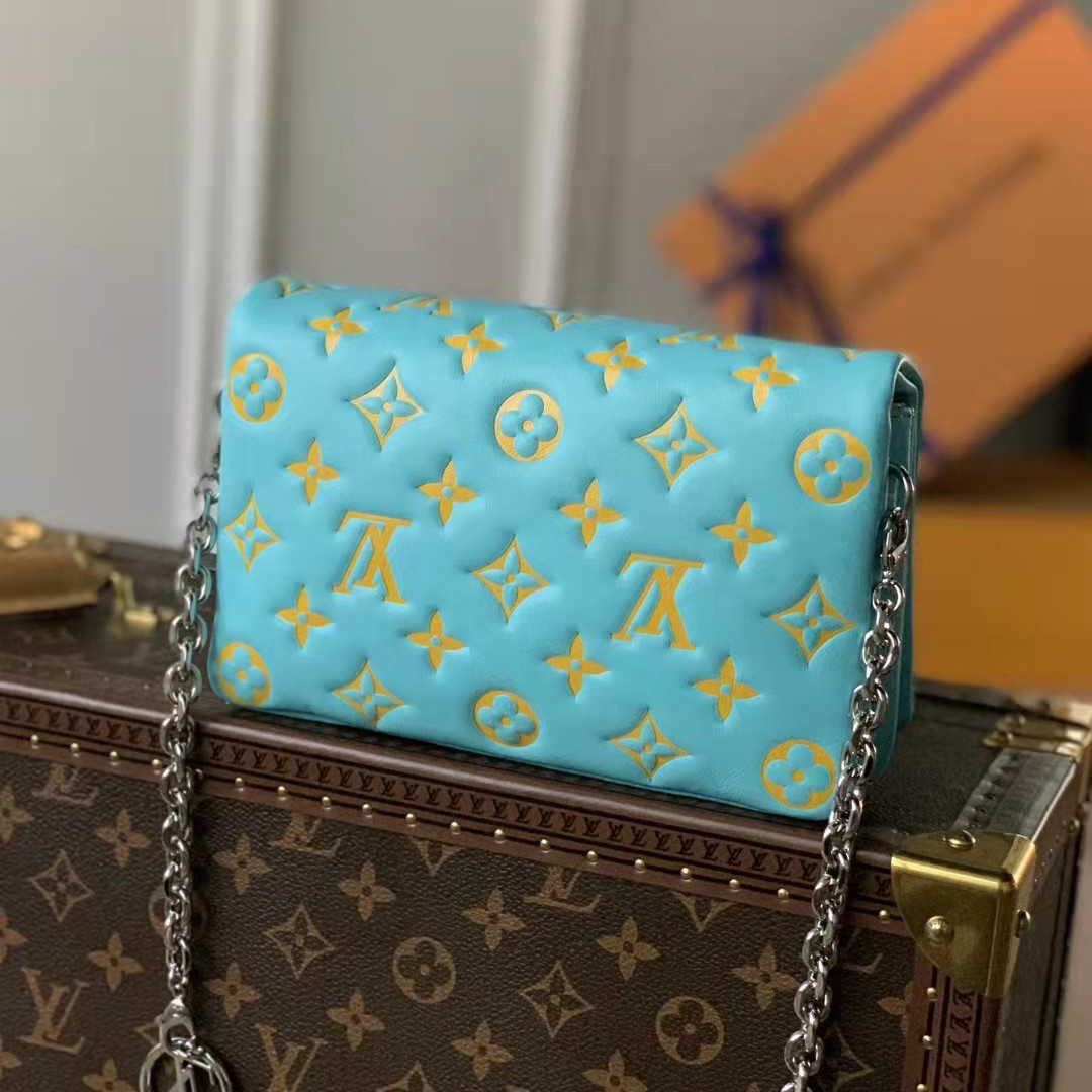 Louis Vuitton Pochette Coussin Mint/Yellow (20-14-8CM) - DopestKickz