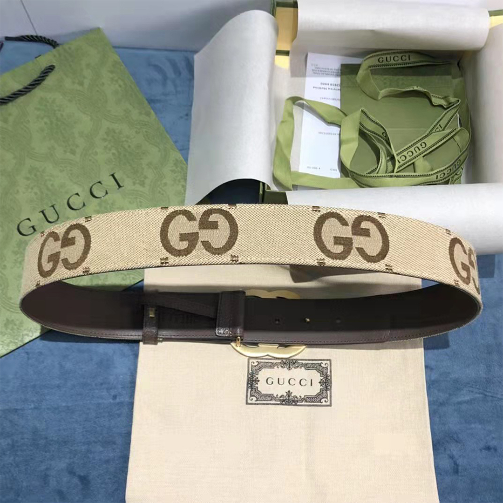 Gucci Jumbo GG Marmont Wide Belt - DopestKickz