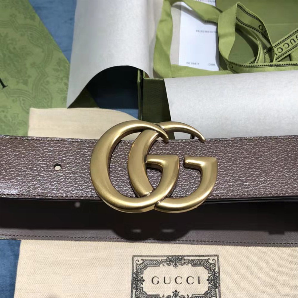 Gucci Jumbo GG Marmont Wide Belt - DopestKickz
