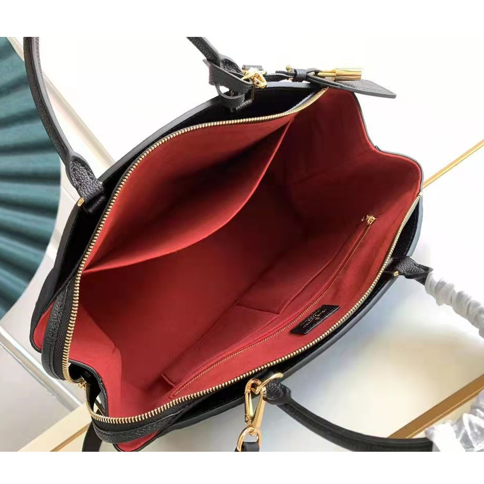 Louis Vuitton Black Monogram Leather Handbag (34-24-15CM) - DopestKickz