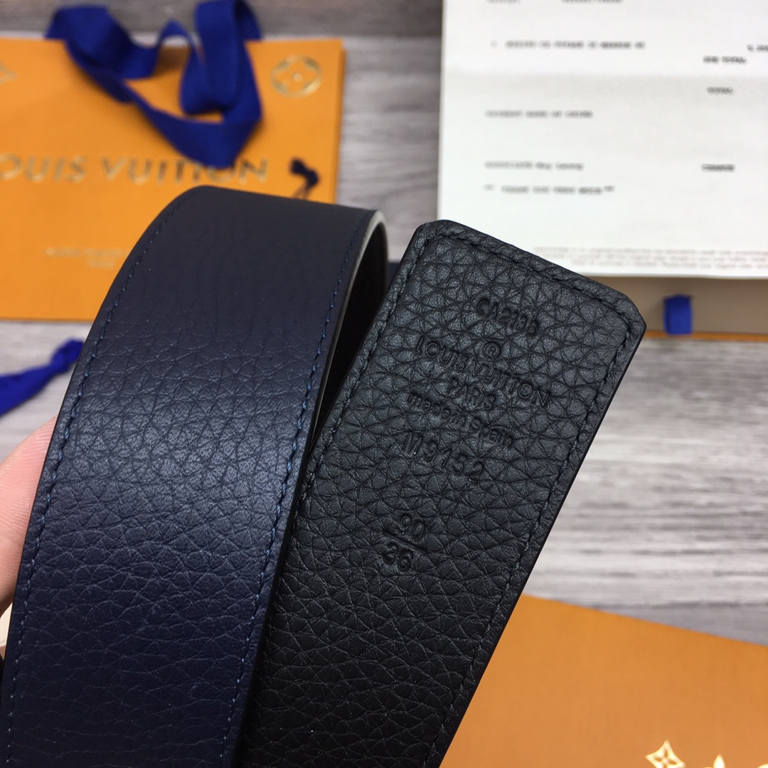 Louis Vuitton Shape 40MM Reversible Belt - DopestKickz