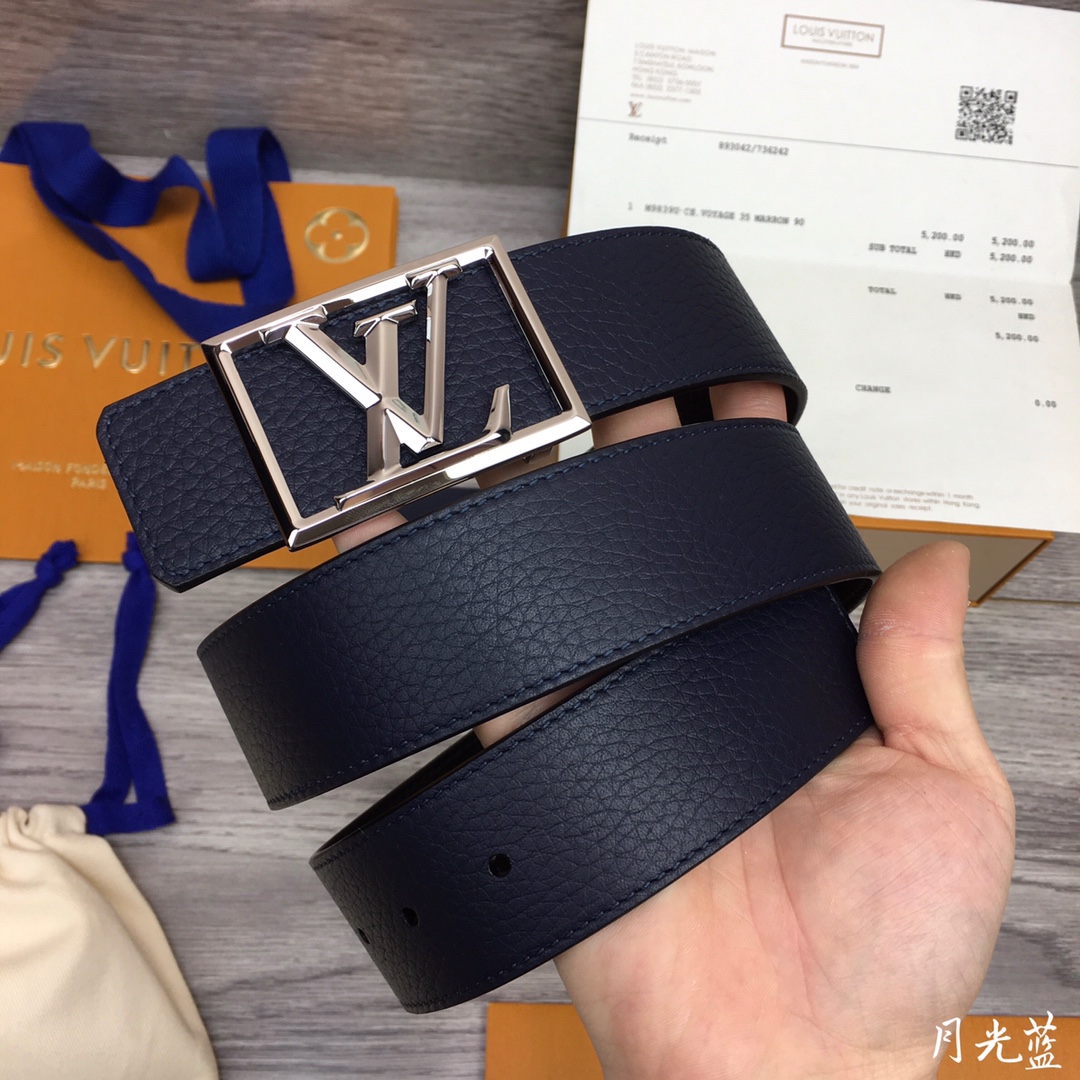 Louis Vuitton Shape 40MM Reversible Belt - DopestKickz