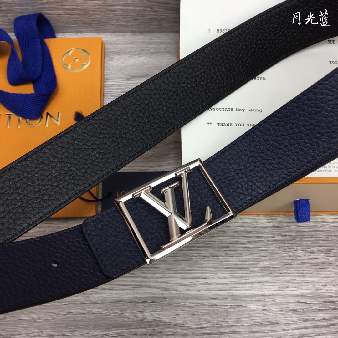 Louis Vuitton Shape 40MM Reversible Belt - DopestKickz