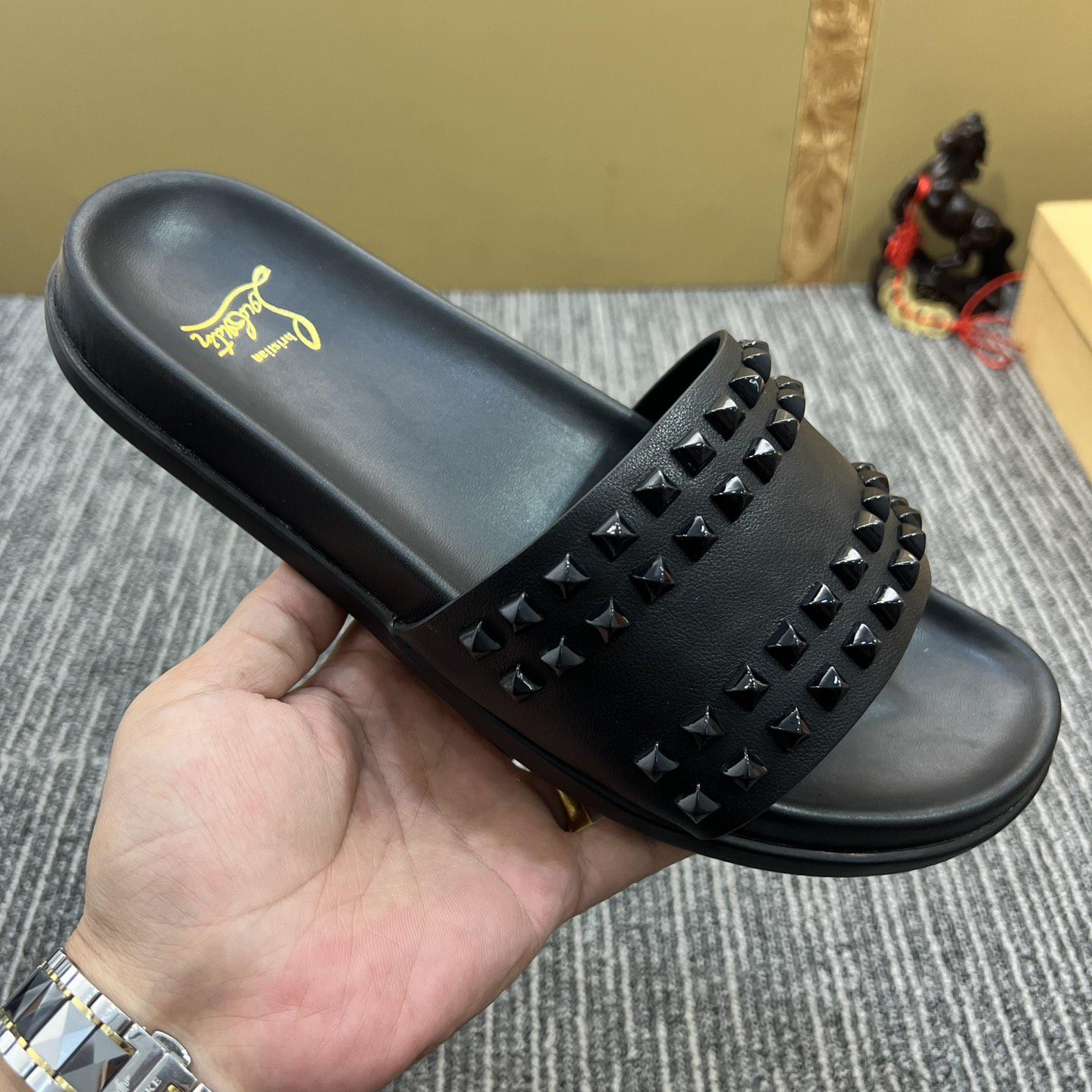 Christian Louboutin  Men Slippers Flats - DopestKickz