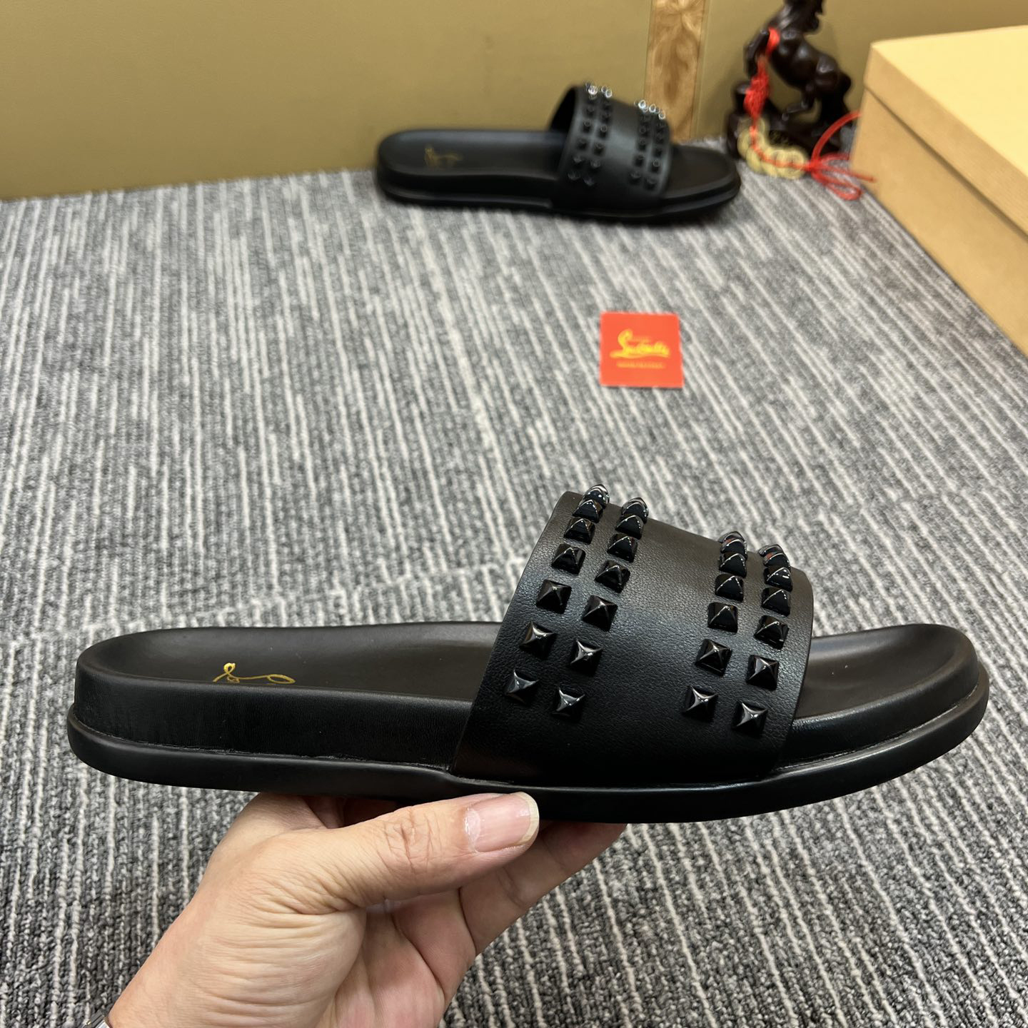 Christian Louboutin  Men Slippers Flats - DopestKickz