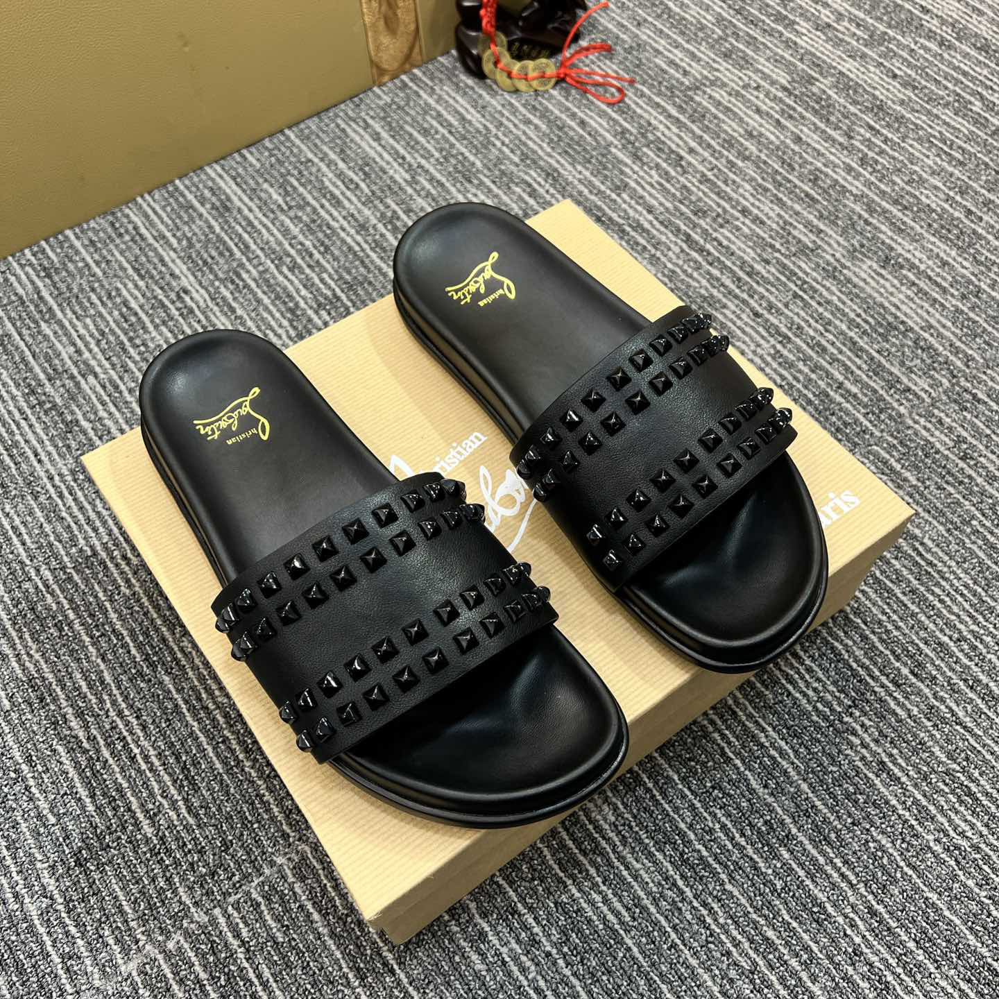 Christian Louboutin  Men Slippers Flats - DopestKickz