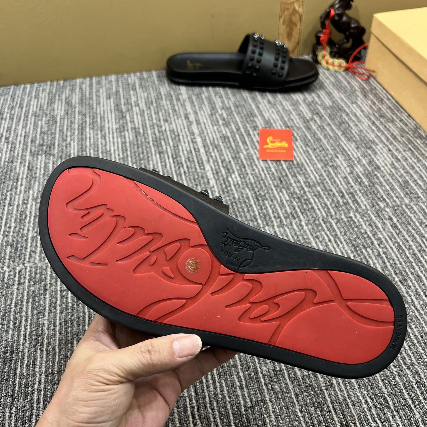 Christian Louboutin  Men Slippers Flats - DopestKickz