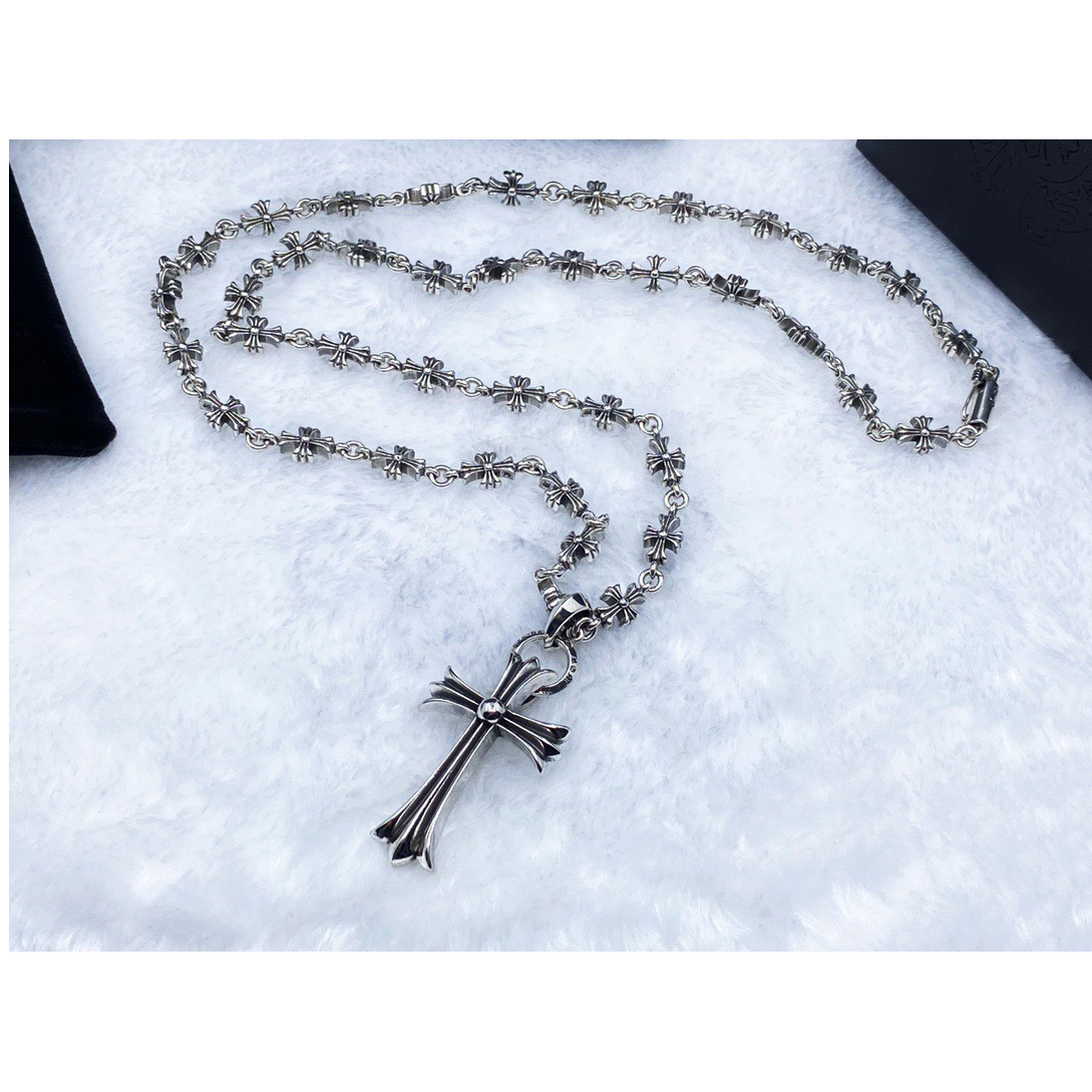 Chrome Heart Cross Necklace - DopestKickz