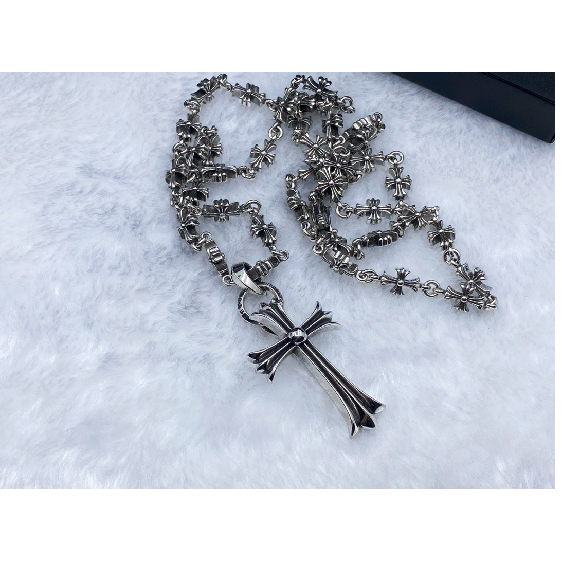 Chrome Heart Cross Necklace - DopestKickz