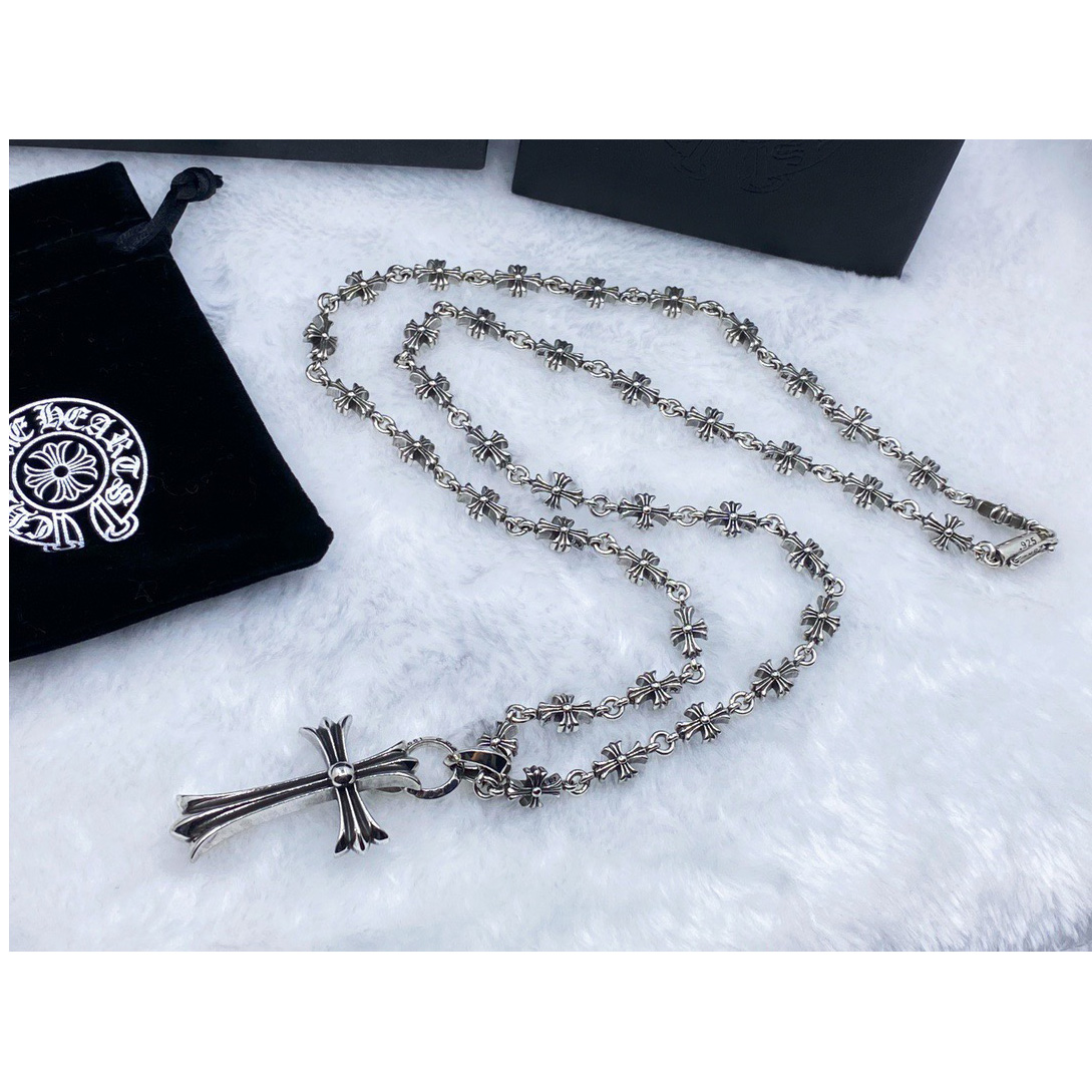 Chrome Heart Cross Necklace - DopestKickz