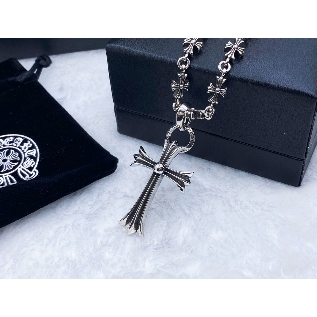 Chrome Heart Cross Necklace - DopestKickz