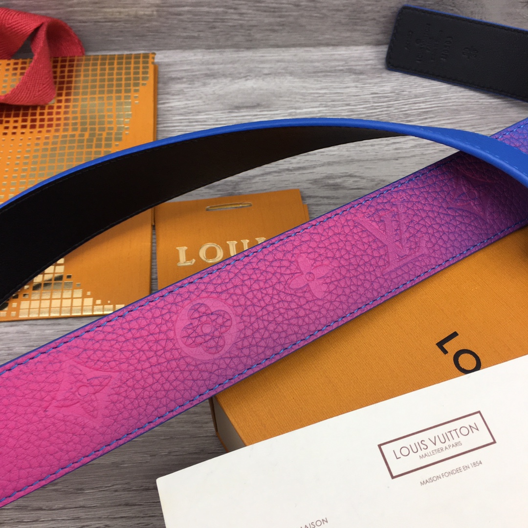 Louis Vuitton Gradient Shape 40MM Reversible Belt - DopestKickz