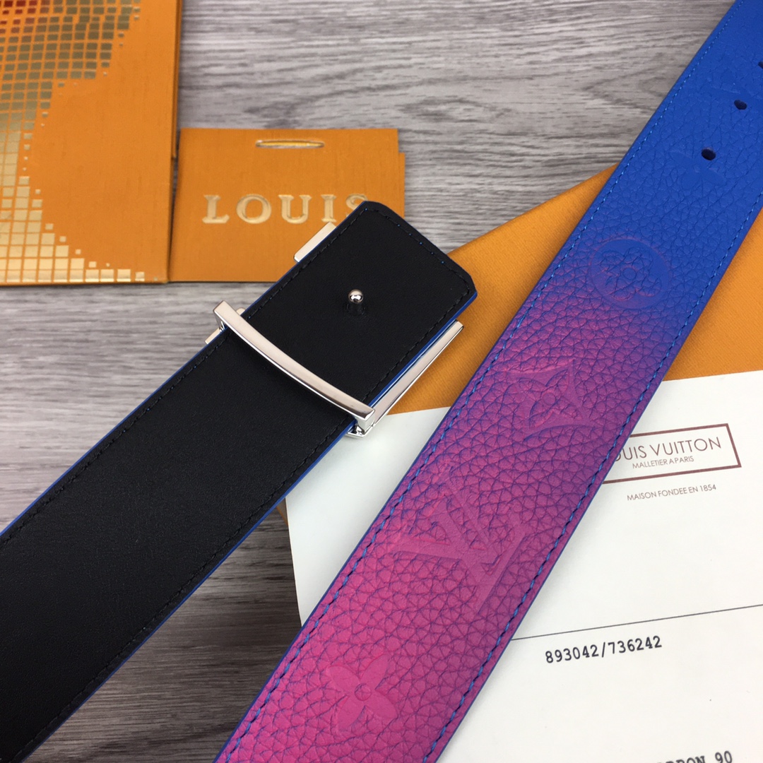 Louis Vuitton Gradient Shape 40MM Reversible Belt - DopestKickz