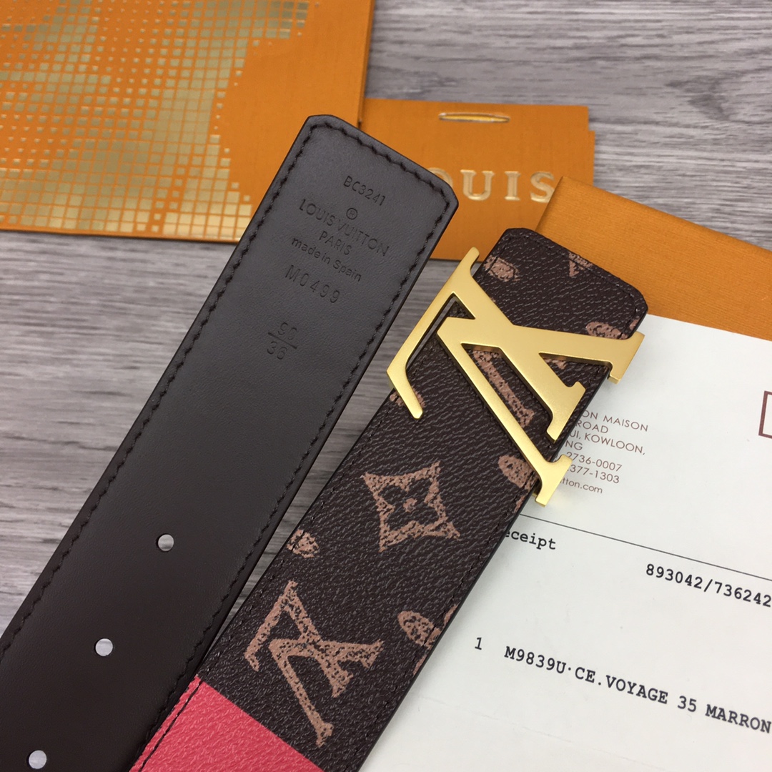 Louis Vuitton Shape 40MM Reversible Belt - DopestKickz