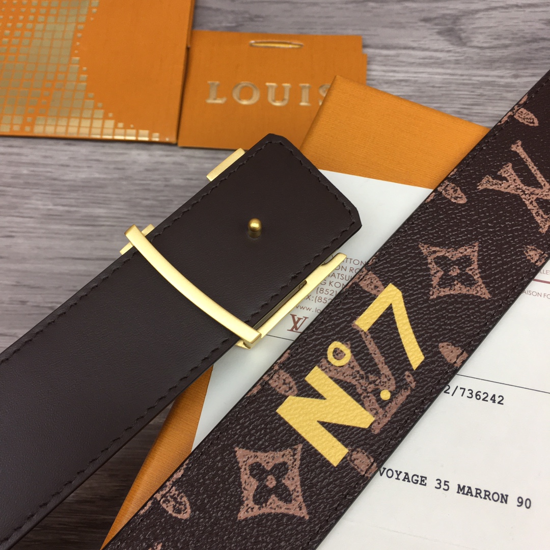 Louis Vuitton Shape 40MM Reversible Belt - DopestKickz