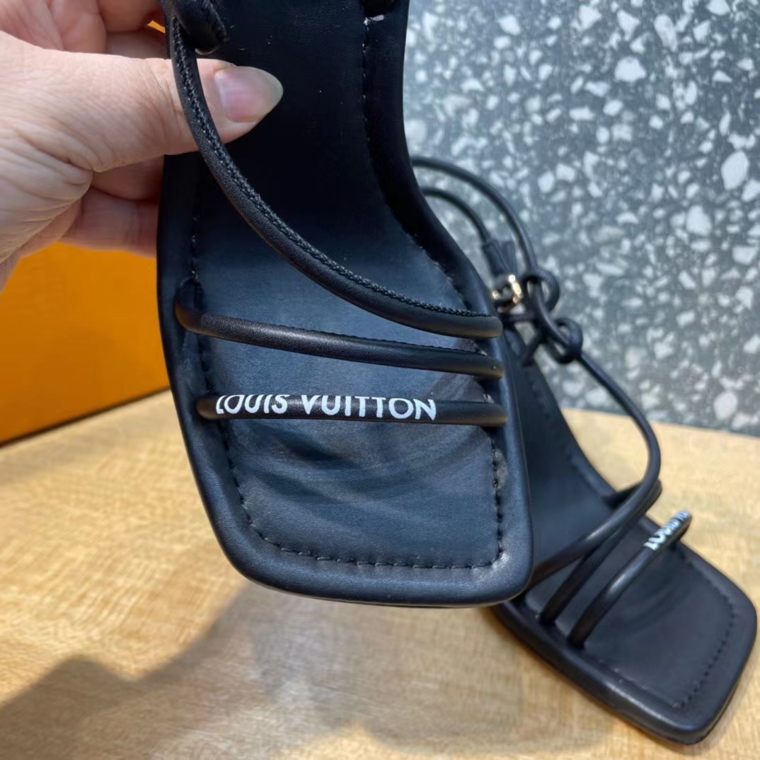 Louis Vuitton Sandals For Women In Black - DopestKickz