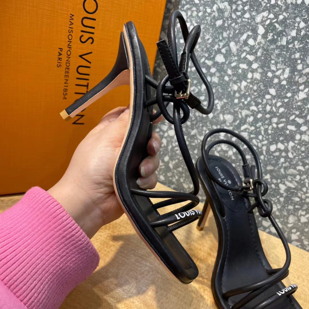 Louis Vuitton Sandals For Women In Black - DopestKickz