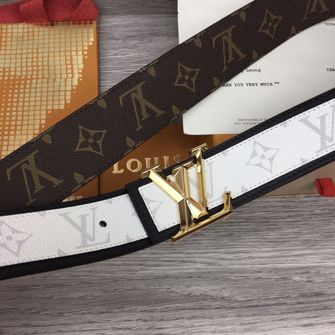 Louis Vuitton Shape 40MM Reversible Belt - DopestKickz