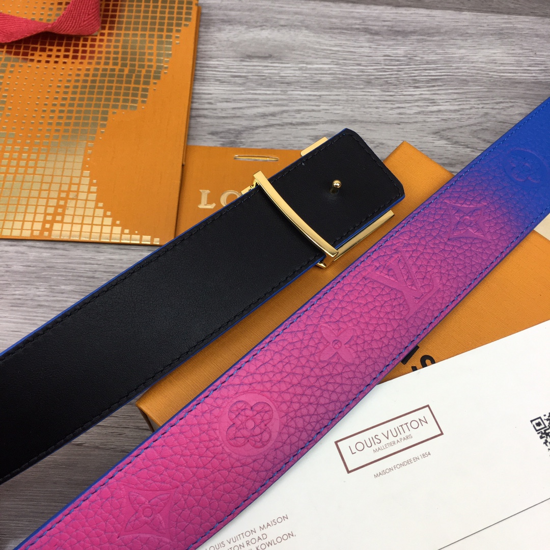 Louis Vuitton Gradient Shape 40MM Reversible Belt - DopestKickz