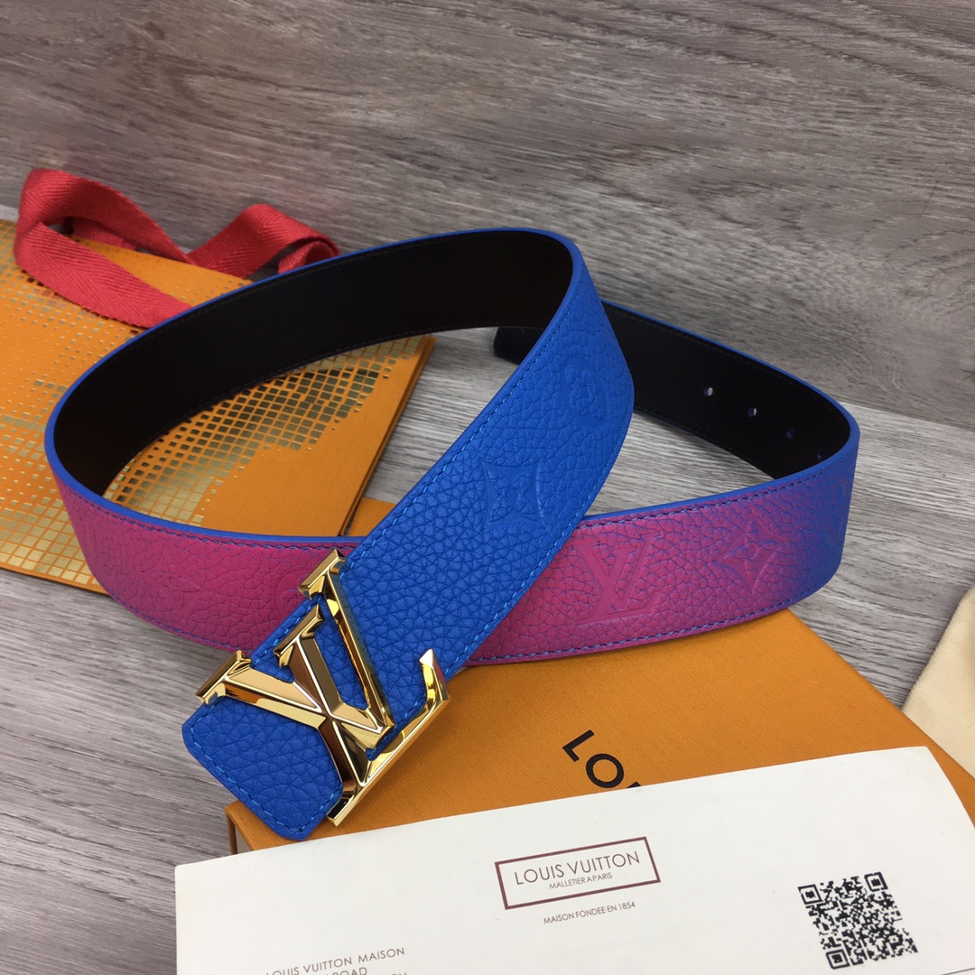 Louis Vuitton Gradient Shape 40MM Reversible Belt - DopestKickz