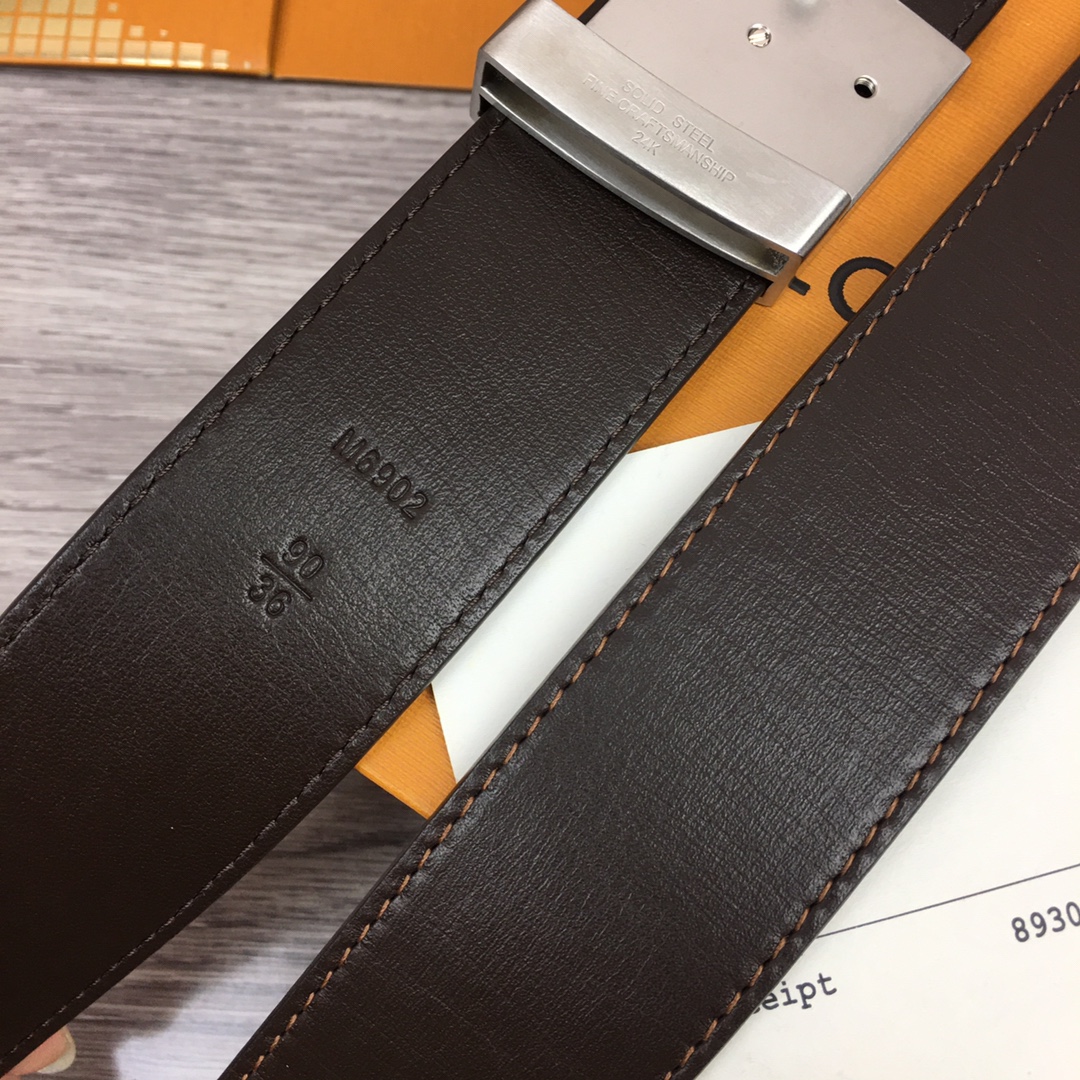 Louis Vuitton Shape 40MM Reversible Belt - DopestKickz