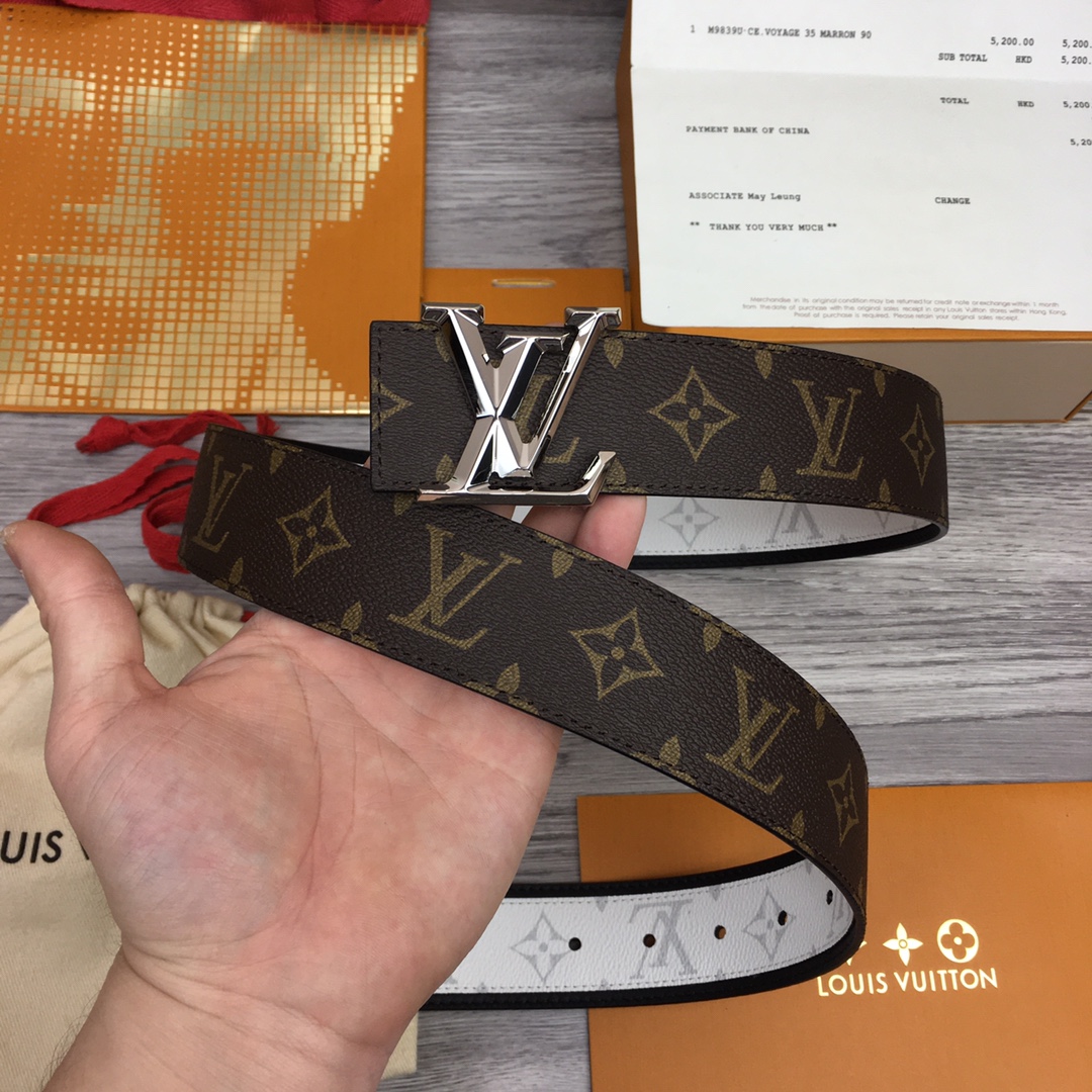 Louis Vuitton Shape 40MM Reversible Belt - DopestKickz