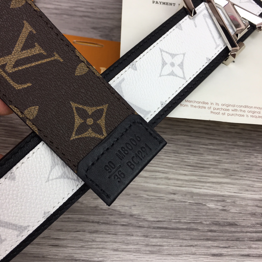Louis Vuitton Shape 40MM Reversible Belt - DopestKickz