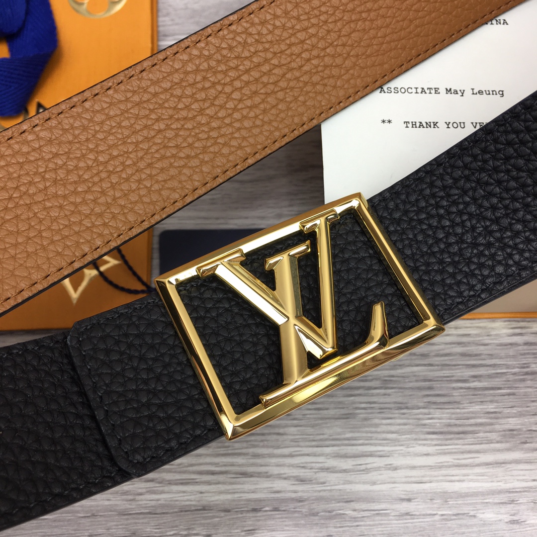 Louis Vuitton Shape 40MM Reversible Belt - DopestKickz