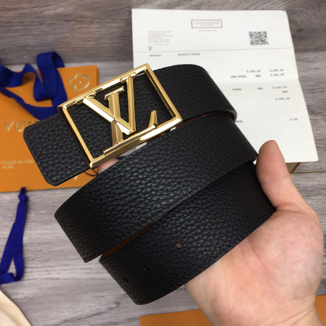 Louis Vuitton Shape 40MM Reversible Belt - DopestKickz