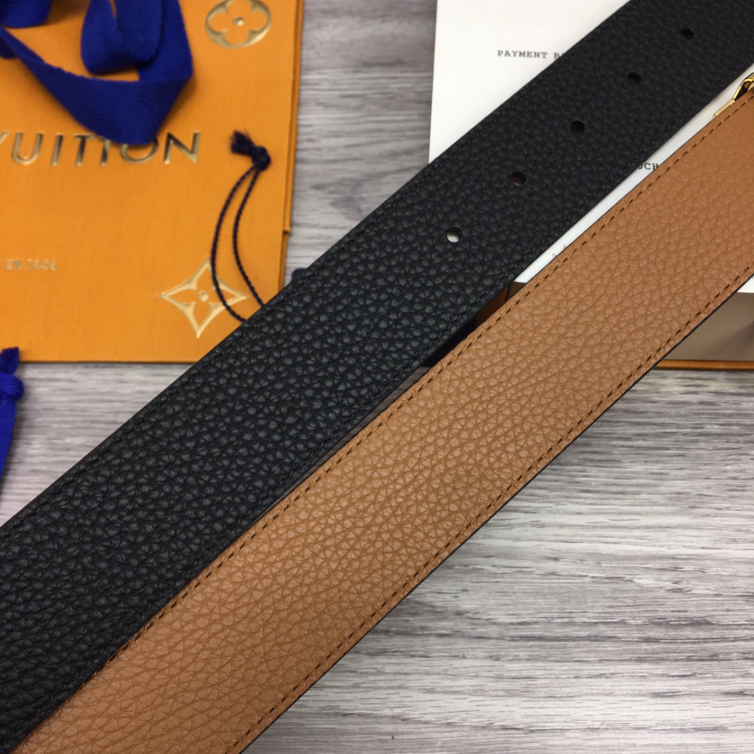 Louis Vuitton Shape 40MM Reversible Belt - DopestKickz