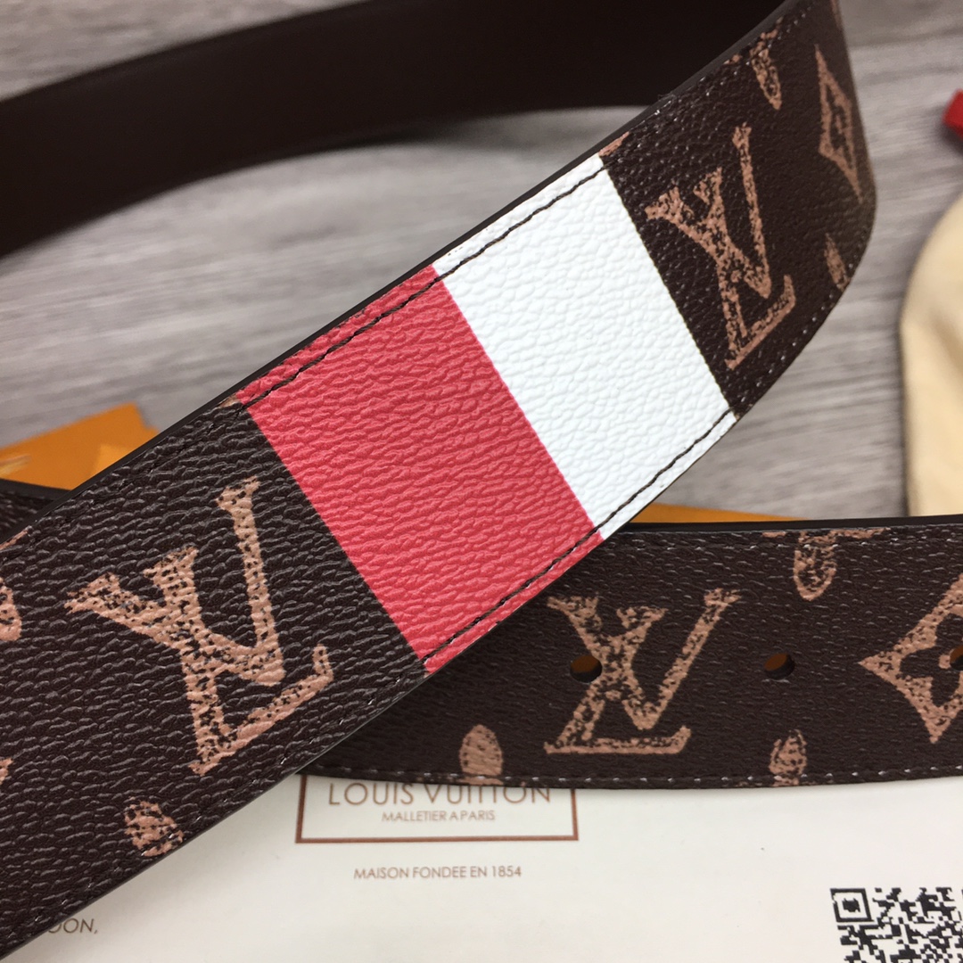 Louis Vuitton Shape 40MM Reversible Belt - DopestKickz